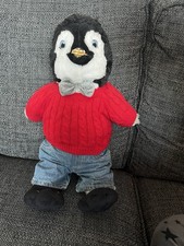 Build A Bear Penguin ( Happy Feet) Soft Plush Teddy + Outfit