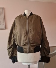 Topshop khaki green satin