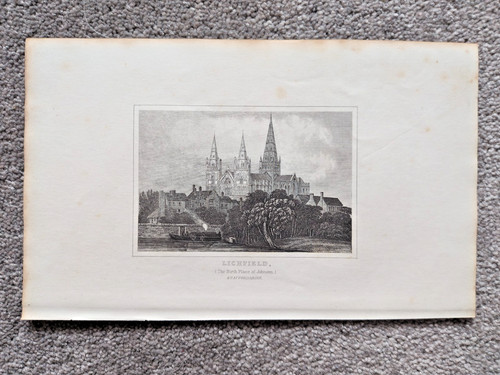 Lichfield antique print - lichfield,