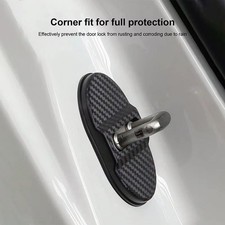 4x Carbon Fibre Car Door Lock