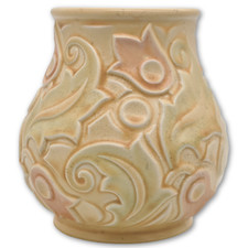 Gothic Wade Heath Vase 359 Vintage Beige Made In England Porcelain Decorative