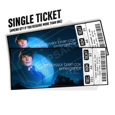 Professor Brian Cox Mock Ticket Emergence Tour | Personalized Gift Reveal