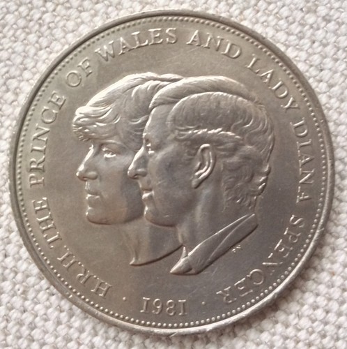 1981 royal wedding coin hrh - royal,
