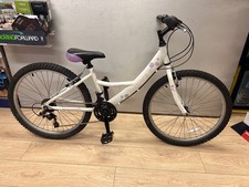 Used Dawes Sapphire 13" Frame 24" Wheels Girls White Dotty Junior Bike