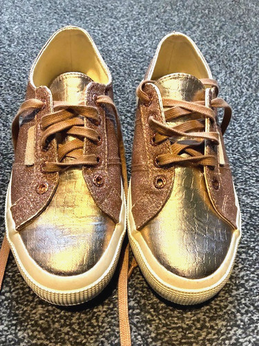 Pink glitter trainers ladies - pink,