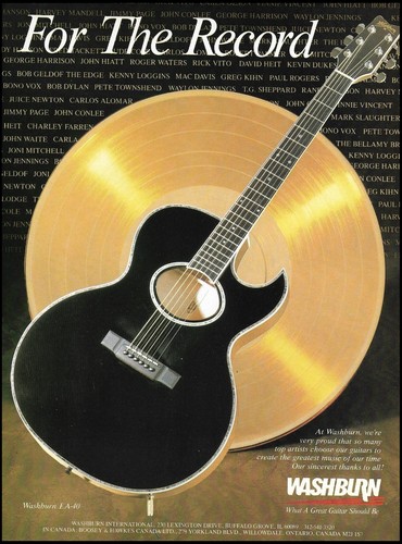 1988 washburn black - 1988,