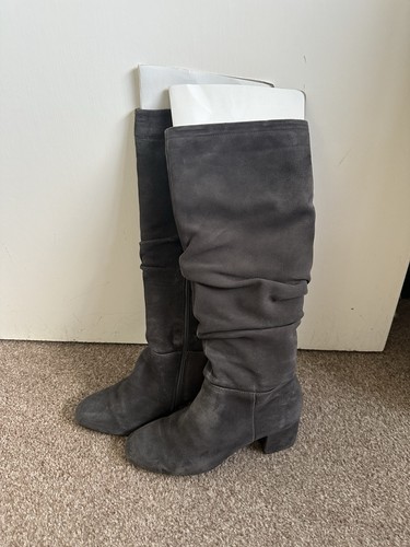 Dune grey suede knee - grey, length