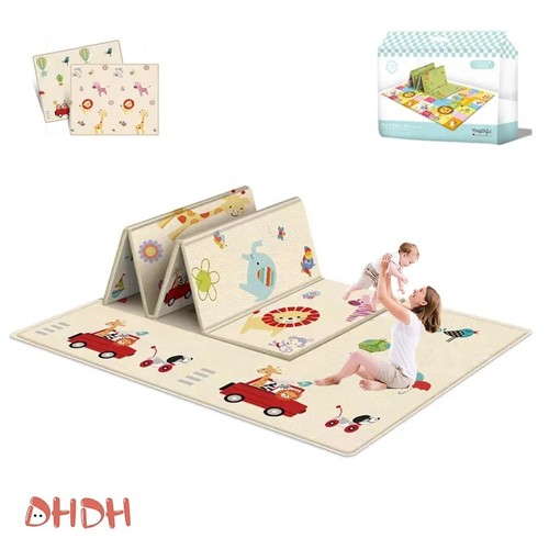 Foldable baby play - play, mat