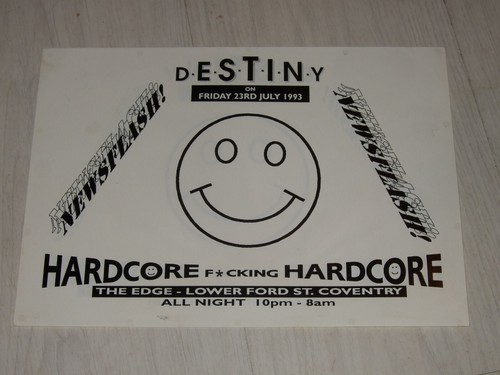 Destiny newsflash rave flyer - newsflash,