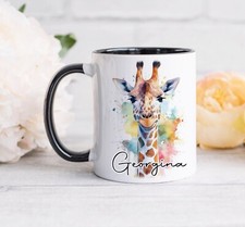 Personalised giraffe mug