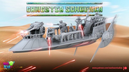 Gangster schooner ship - , star