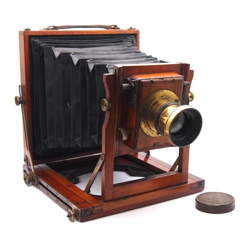 Antique mahogany brass half - antique,