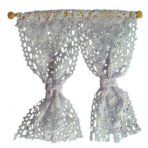 Dolls house white - house, lace