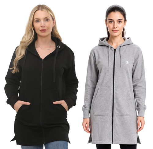 Ladies hooded sweatshirt - hooded, zip