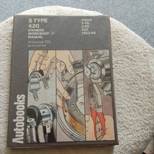 Jaguar 3.4 & 3.8 S-Type + 420 Saloon Autopress Workshop manual 1963-68