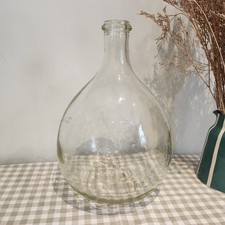Vintage Large Glass Carboy Bottle Planter Terrarium Vase Demijohn  5L