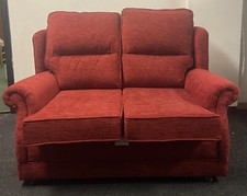 Red Fabric 2 Seater Premium Quality Sofa Chair Cushion Pillow Living Room Study