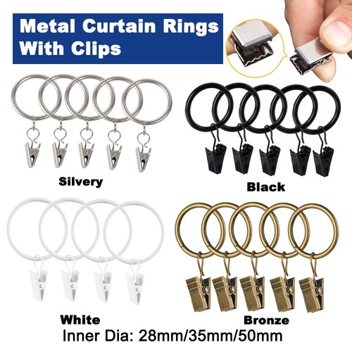 Metal curtain rings - rings, with