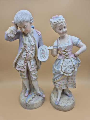Antique pair german bisque - pair,