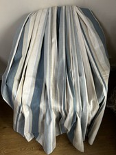 LOVELY ORIGINAL LAURA ASHLEY AWNING STRIPE SEASPRAY CURTAINS