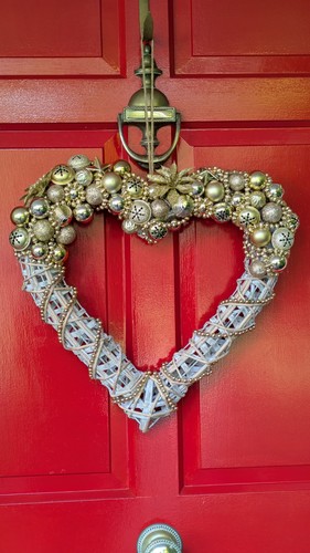 Heart shaped whicker wreath - heart,