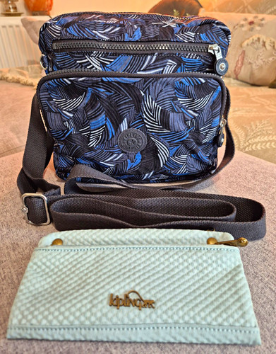 Kipling blue black floral - blue/black,