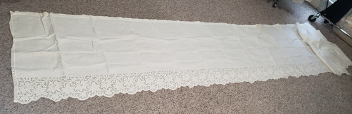 White linen altar table - white, cover