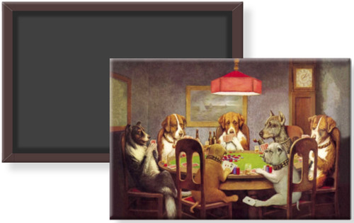 Dogs playing poker - dogs, in