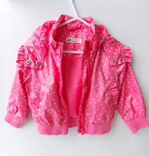 Girls Pink Polka Dot Jacket