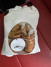 Donsje Baby Boy Caramel Nubuck Leather Shoes Size 0-6 Months Brand New In Bag