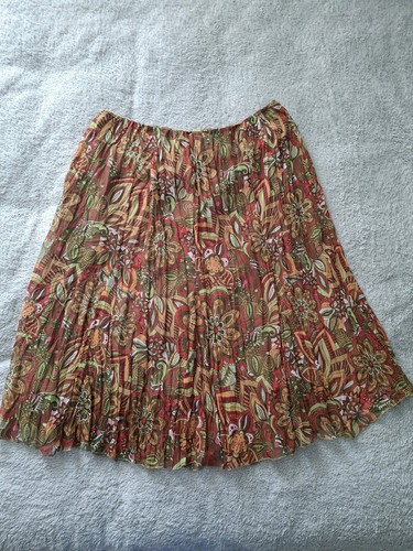 Boho floral crinkled midi - boho,