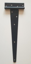Quality Tee T HINGES (Pair) 14" HEAVY DUTY (Matt Black) Oak Doors / Gate 