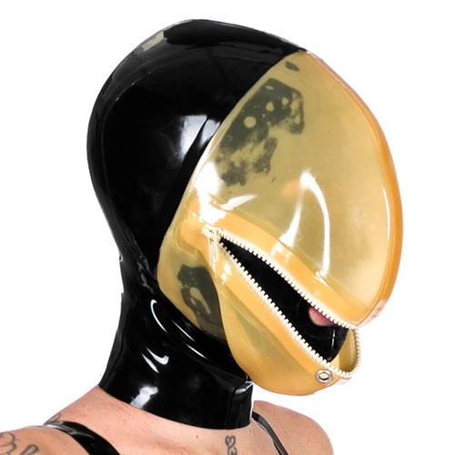 Black latex rubber gummi - black,