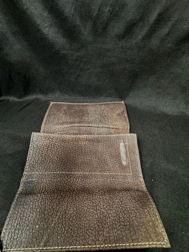 German leather tri fold - leather, tri-fold