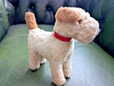 Steiff Fox Terrier Vintage 50s Stuffed Animal Retro Foxy Dog Plush Toy 60s L10