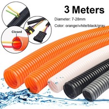 Cable Tidy Conduit Flexible Corrugated Sleeving Convoluted Tubing Protection