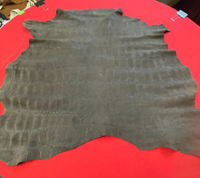 Brown crocodile hide/skin Goat