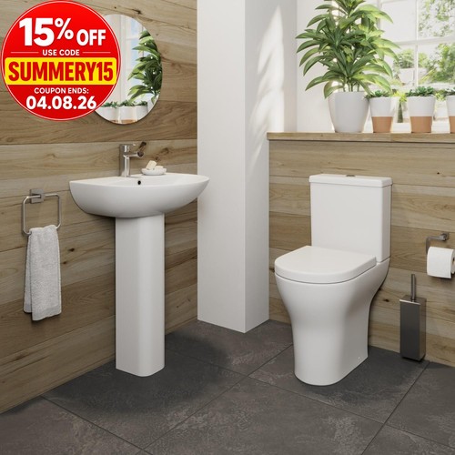 Bathroom suite comfort height - bathroom,
