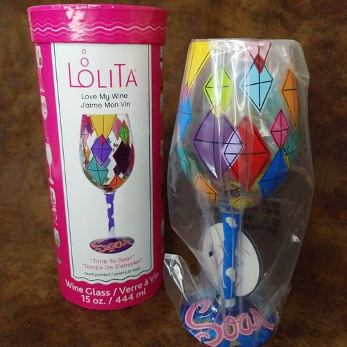 Lolita hand painted - stem, wine