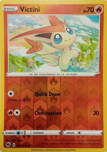 007 073 victini reverse - 007/073, holo