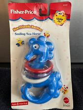 Mattel / Fisher Price Sea Friends Rattles - Smiling Sea Horse - In Original Pack
