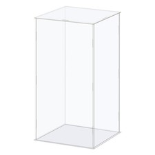 Display Case Acrylic Box Transparent Dustproof Showcase 16x16x31cm