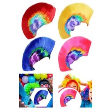 Rainbow Mohawk Wig Punk Rocker