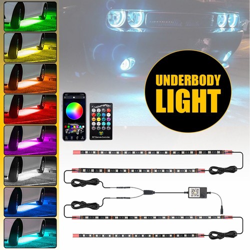 Car underglow lights rgb - underglow, 4pcs