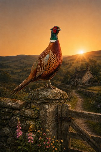 Pheasant painting - pheasant,