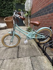 Bobbin Gingersnap Kids Bike 16-inch Pastel Green Children's Bicycle