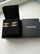 Channel CC Twisted Logo Earrings Fall  2014