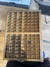 Vintage Printer’s Tray 59 X 44 X 3.5cm - Perfect For a Wall Display