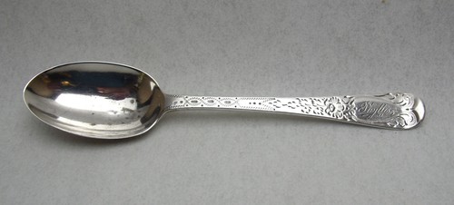 Edwardian teaspoon bright cut - edwardian,