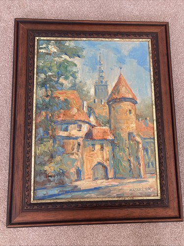 Hand painted signed - signed, oil